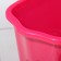 A rectangular bucket, 15 l, pug, with a drain and an exalted, the color of a mix