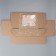 Box a gift team with a window, packaging, "flowers", brown, 27x10x21 cm