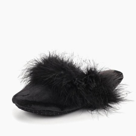 Slippers # 1 female, size 36.5, black color