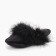 Slippers # 1 female, size 36.5, black color