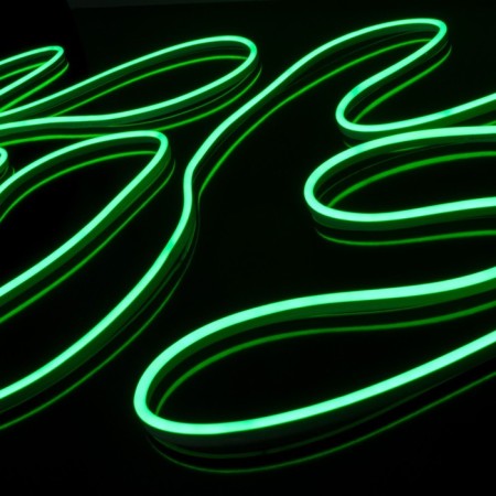 Flexible Neon Elektrostandard, IP67, 2835, 120 LED/m, 220V, one -way, Green glow-3
