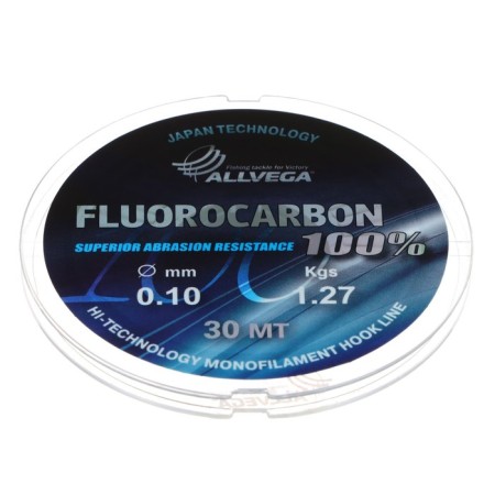 Monophile FX FX FX FLUOROCARBON LESTION 100%, diameter 0.10 mm, test 1.27 kg, 30 m, transparent