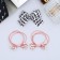 Hair set "Esther" (2 elastic bands, 1 clamp 4 cm) letters beads, mix