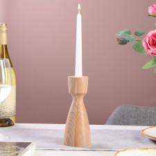 Candlestick, model No. 12, 7 x 17 cm, beech
