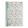 A4 notebook, 80 sheets in a cage on the crest of Floral Collection, covered Cardboard, matte lamination, block 65 g/m2, 4v mix