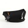 Lightning waist bag, 3 outer pockets, green/black color
