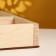 Kashpo wooden 5 compartments 25x25x4 cm natural