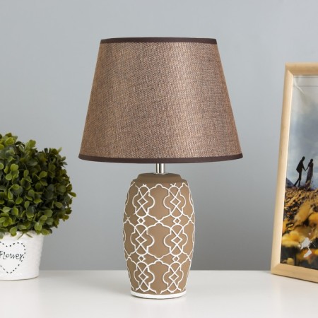 Camila table lamp E14 40W Coffee-white 22x22x35 cm Risalux
