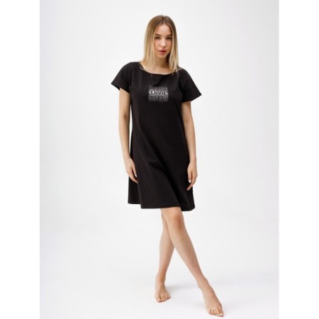 Night shirt female diva, size 54, black color-6