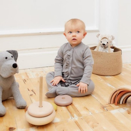 Combineson with ruffles crumb I, Basic Line, height 68-74 cm-2