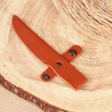 Scabbard - leather knife cover, under the blade up to 9 x 2.5 cm, brown-2