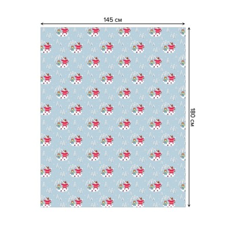 Tables on the table "Walk of cats", rectangular, Saten, size 145x180 cm-1