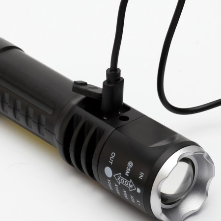 Manual battery, 5 watts, 400 mAh, XPE, COB, ZOOM, 4 modes, Type-C-3