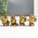Souvenir Polystone for bronze "Scientific owls" set of 4 pcs 3.8x1.5x3 cm