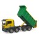 Bruder Mercedes dump truck, green color with yellow