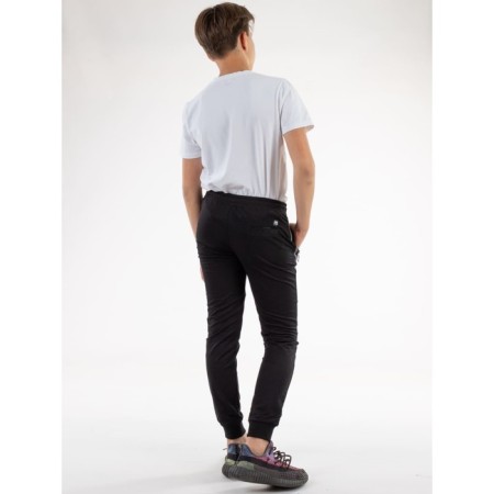 Sports pants for ISee boys, height 152-158 cm, black color-6