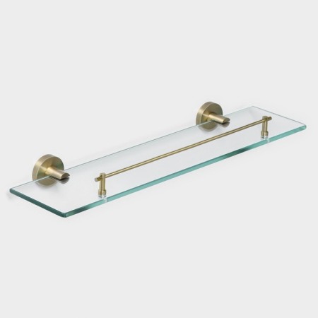 Bathroom shelf, glass stall Stölz Bacic, Bronze series-1