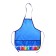 Apron for labor + sleevens, 550 x 440/250 x 160 mm, size M (height 122-158), calligrata "pencils", blue