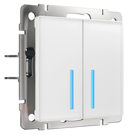 S touch switch W4520601, double-key, with a Wi-Fi function, white