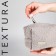 Women's road cosmetic bag with a Textura lining, gray color