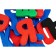 Didactic “letters” set, with a gaming field, 67 details