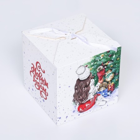 Folding box "Home comfort" 14 x 14 x 14 cm-1