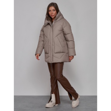 Winter jacket, size 48, light brown color-1