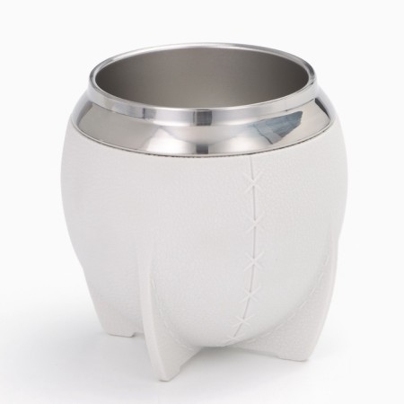Kalabas for tea mate 250 ml and bombilli, kit for cooking, white-3