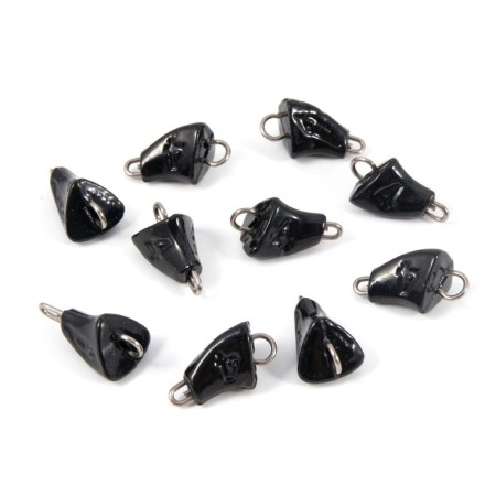 Cargo bullet-exentric painted pissy Yaman 10 pcs., 4 g, black