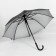 Umbrella - semi -automatic cane "plain", 8 spokes, r = 58 cm, black color