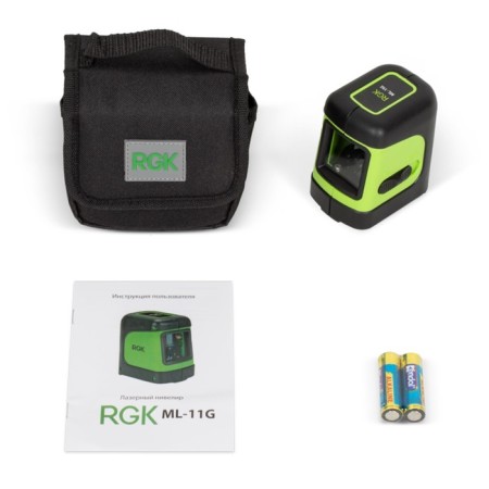 Laser level RGK ML-11G, 10 m, 2 rays, 515 HM, 1/4 "-3