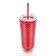 A glass with double walls Travel, red