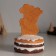 Polystone souvenir "Poil -gingerbread in the glaze, with cake" 9x9x14.5 cm