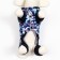 Combineson for dogs on a fur lining with a hood, size S (DS 22, Osh 30, OG 36 cm)