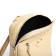 Women's backpack made of artificial leather with lightning, 3 pockets, beige color