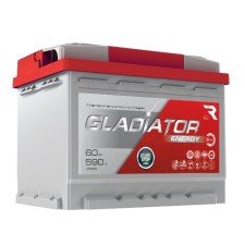 Аккумуляторная батарея Gladiator Energy 60 А/ч, обратной полярности, конус