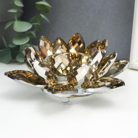 Glass Glass for 1 candle "Olive olive" 5x13.5x13.5 cm-2