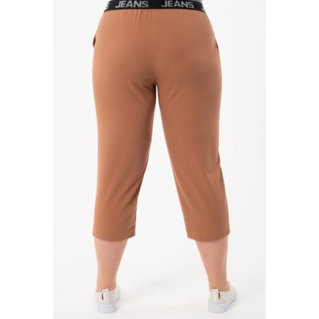 Female trousers, size 52, brown color-2