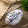 Casket Metal Egg "Family Rabbits" 11x6.5x7 cm
