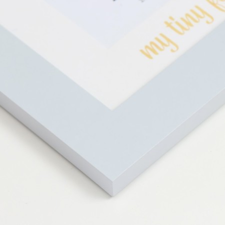Photo frame wood, glass 10x15 cm with a place for prints "First year" White 43x25.7 cm-1