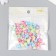 Beads for creativity plastic "Triple heart" Multi -colored set 20 g 0.7x1.1x1.1 cm