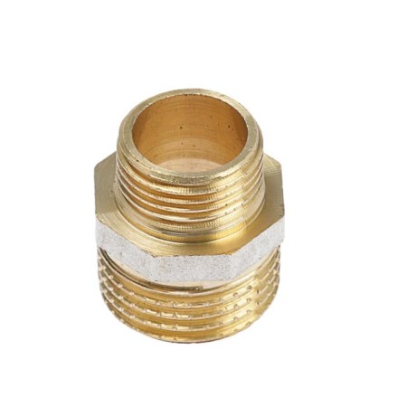 Nipple OTMO, 1/2 "x3/8", outer/outer thread, nickel -plated brass-1