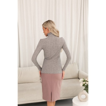 Women's turtleneck Eliseeva Olesya, size 48, gray color-1
