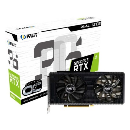 The Palit PCI-E 4.0 PA-RTX3060 Dual OC 12G NVIDIA GeForce RTX 3060 12GB 192BIT GDDR6 106497-8