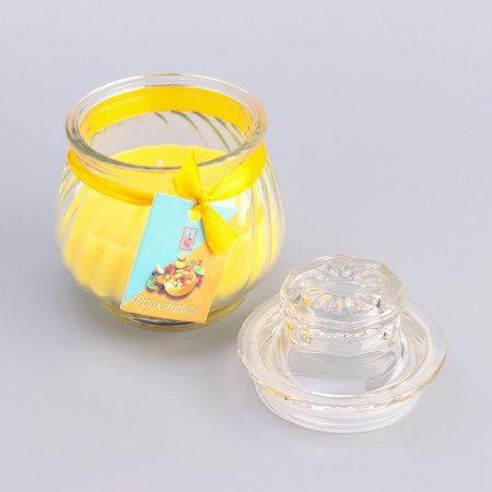 Aromatic “pot” candle 9x7.5cm, fruit-2