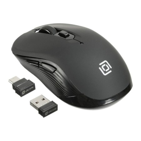 Mouse call 610MWC black optical (1600DPI) wireless USB/USB-C for a laptop (6but)-6