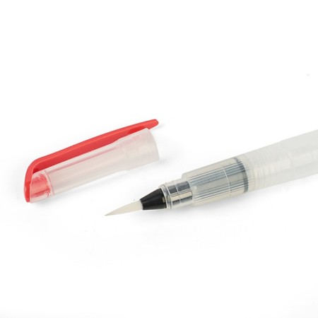 A set of calligraphic brushes, round synthetics, 3 pieces (No. 1, 2, 3), with a tank-2