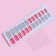 Overhead nails, 24 pcs, with adhesive plates, shape soft square, silver color/holography