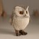 Souvenir Polystone "Funned Owl" 9.5x6.6x11.5 cm