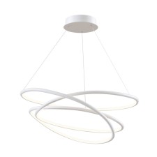 Suspension lamp Maytoni Mod100pl-L88WK1, LED, 2x79 W, 730x3200 mm, 6400 lm, white